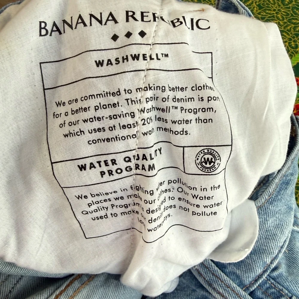 Banana Republic Relaxed Straight Blue Denim Jeans